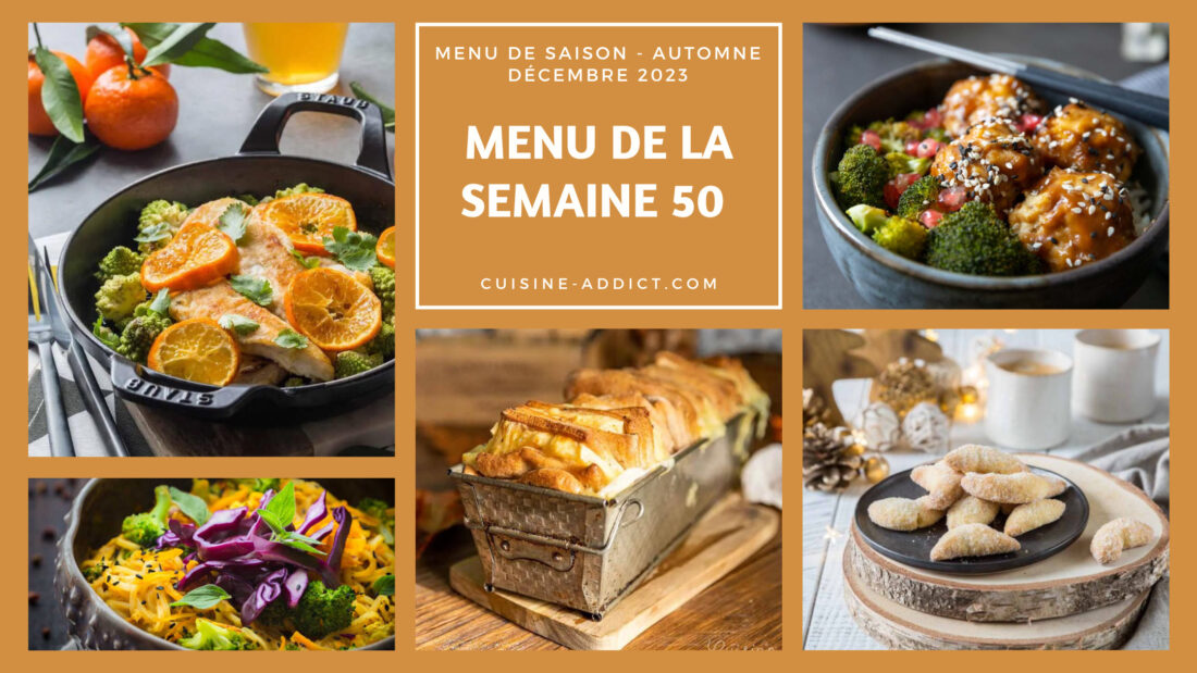 Menu De La Semaine - Cuisine Addict