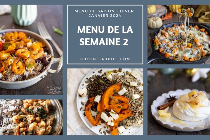 Menu De La Semaine - Cuisine Addict