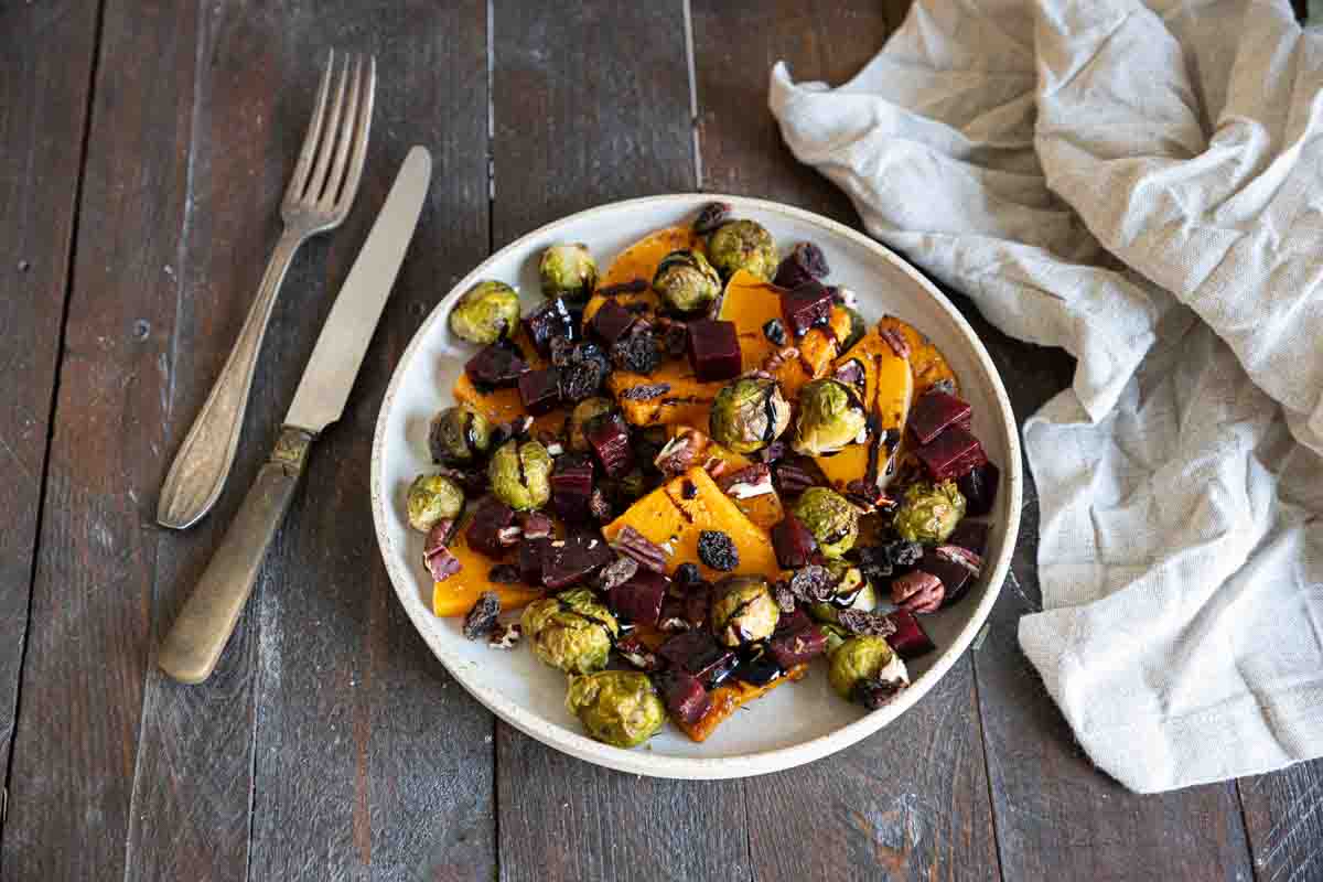 Recette de salade hivernale aux choux de Bruxelles