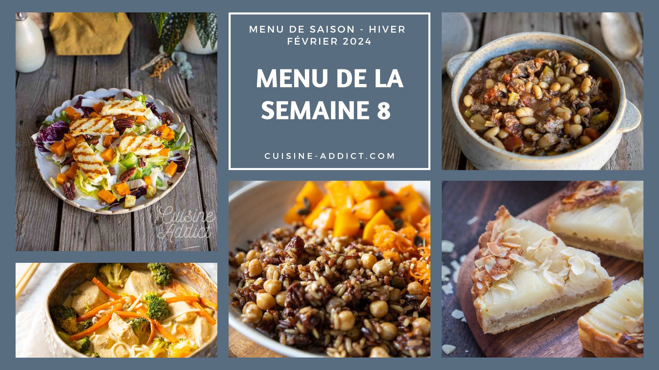 Menu de la semaine 8 - février 2024