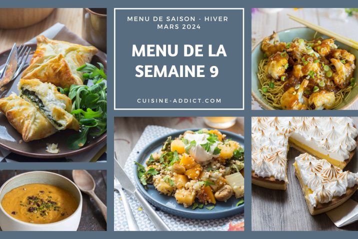 Menu De La Semaine - Cuisine Addict