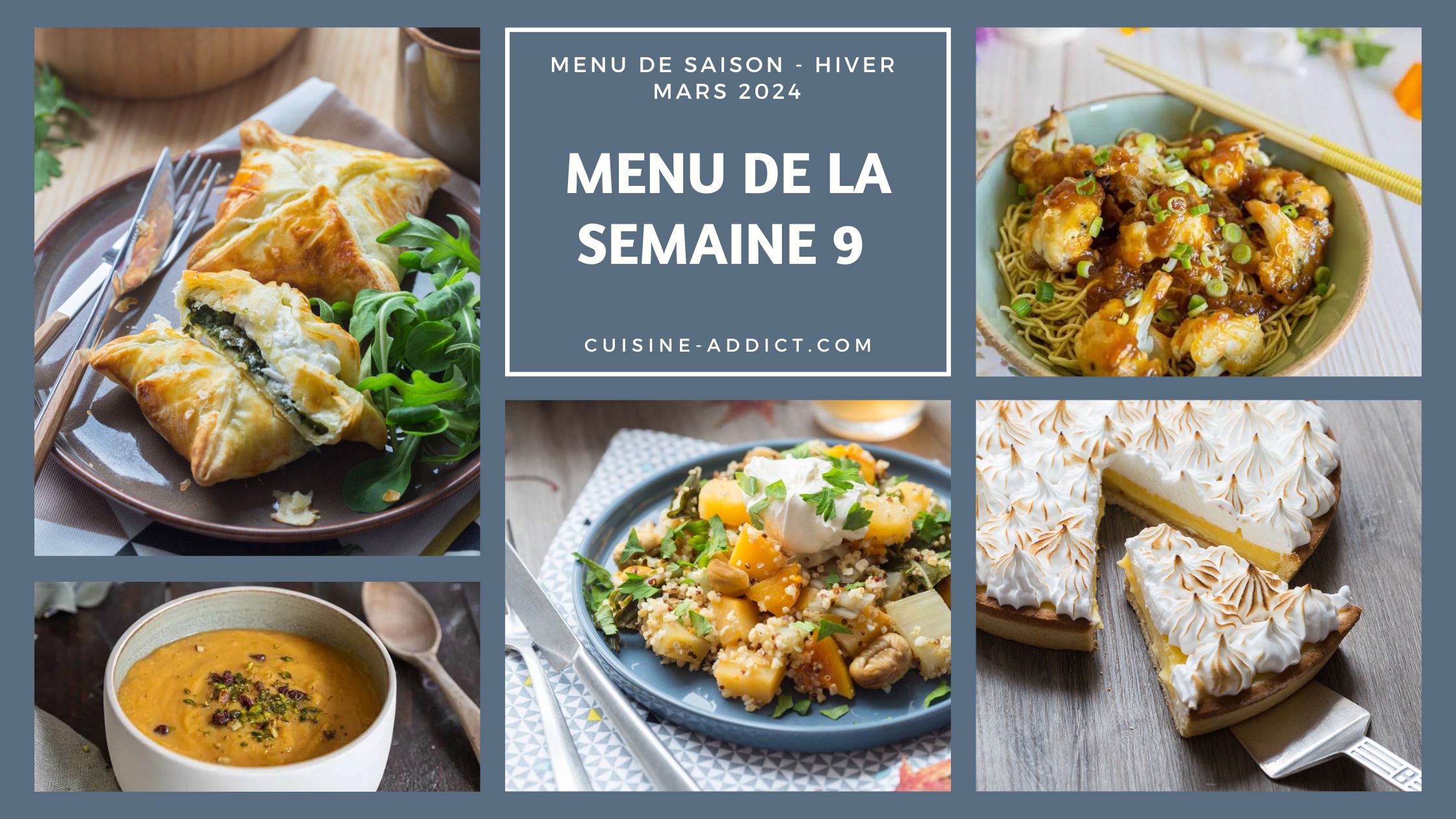 Menu de la semaine 9 - février 2024