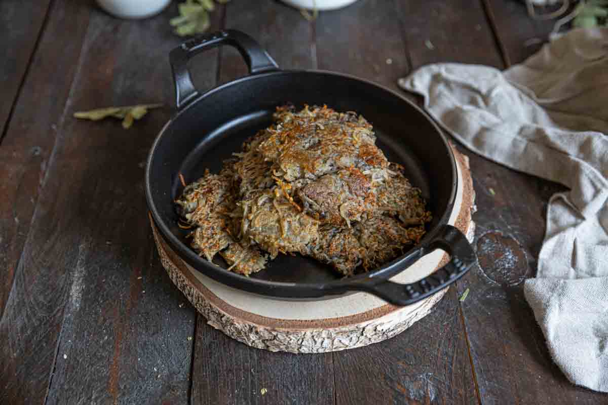 Recette de galettes de pommes de terre et topinambour