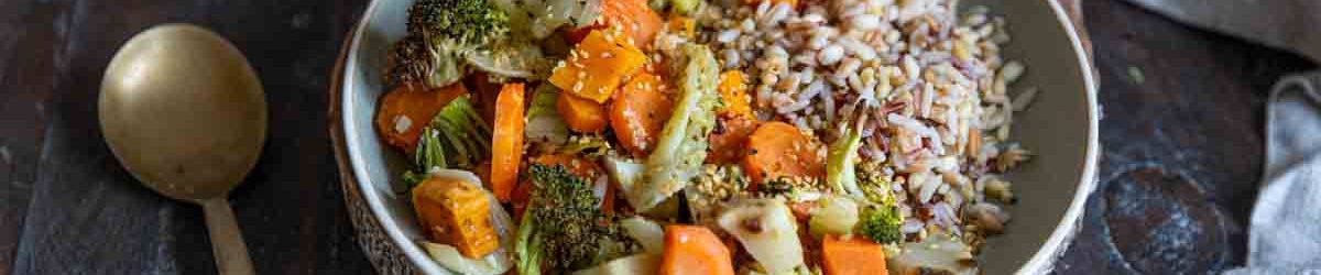 Recette de légumes rôtis au four et quinoa