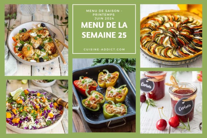 Menu De La Semaine - Cuisine Addict