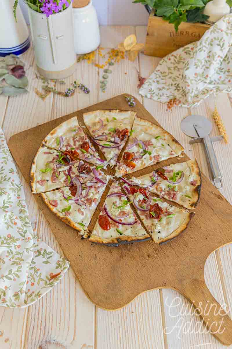 Tarte flambée estivale