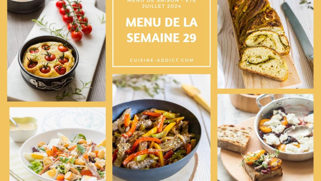 Menu De La Semaine - Cuisine Addict