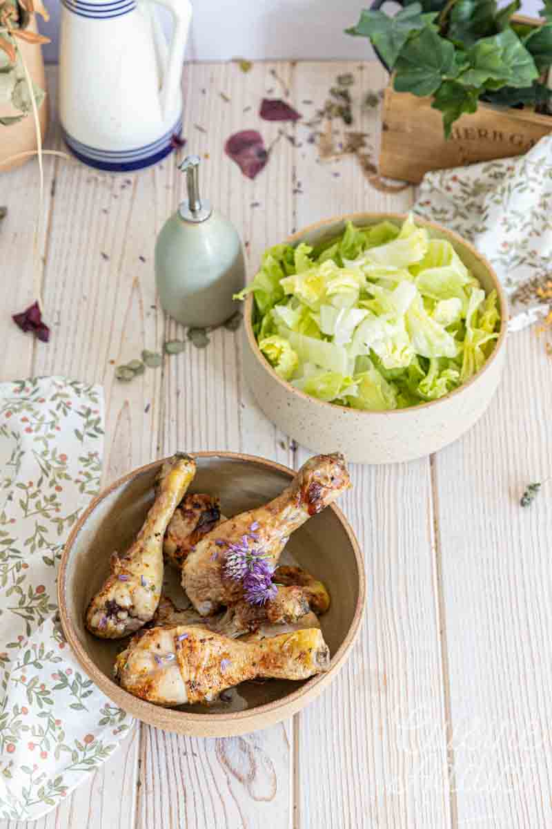 Pilons de poulet à l'orange, soja et sésame à l'air fryer