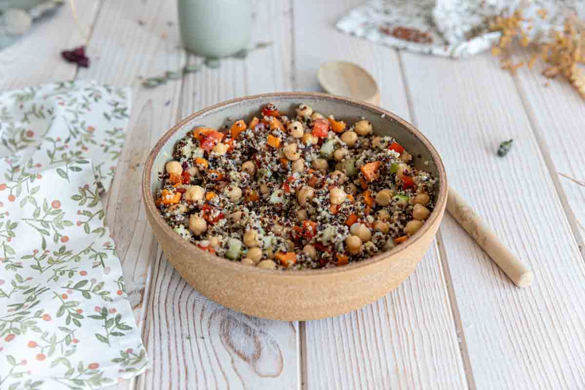 Recette de salade de quinoa et pois chiche