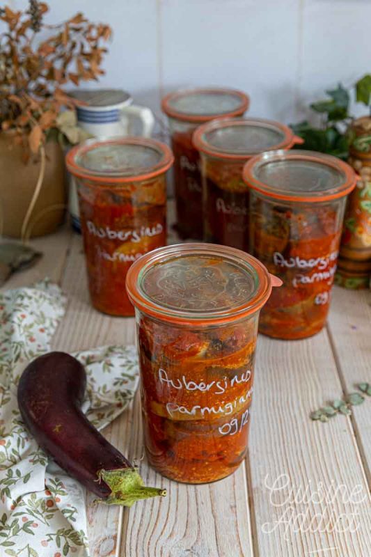 Bocaux d'Aubergines à la Parmigiana