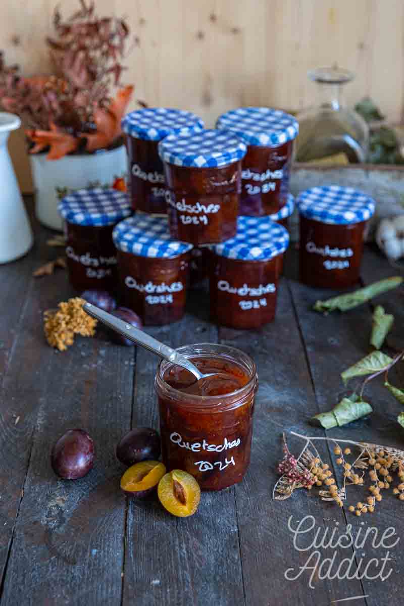 Confiture de prunes à la cannelle