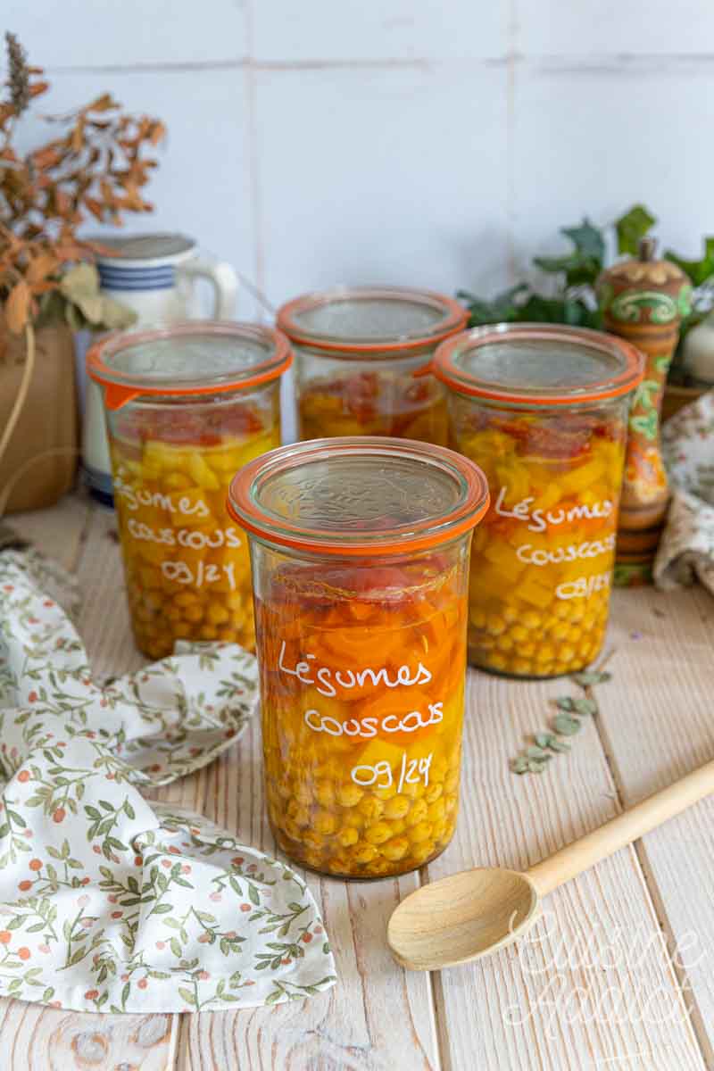 Légumes à couscous en conserve maison