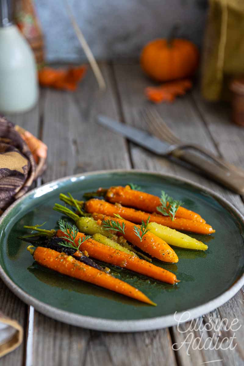 Carottes glacées au miel