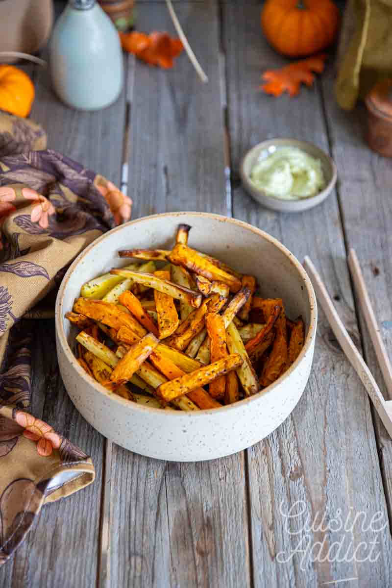 Frites de légumes à l'air fryer