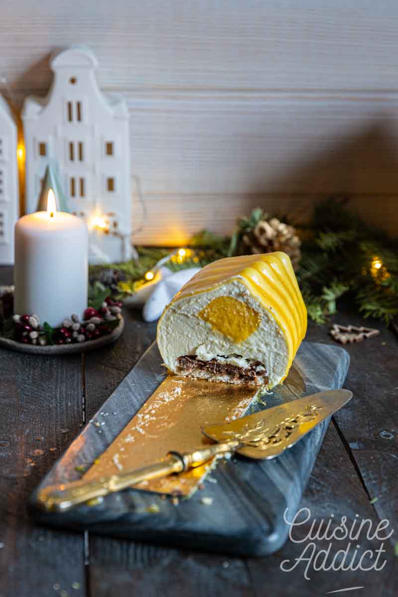 Buche de Noël exotique