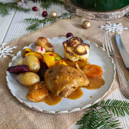 Recette de Poulet au pain d'épices pour Noël