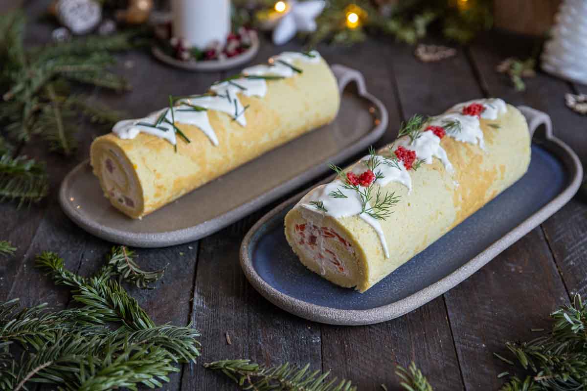 Recettes de bûches de Noël salées