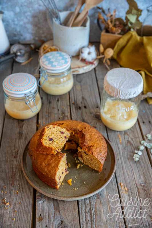Levain sucré maison pour réalisation d'un gâteau