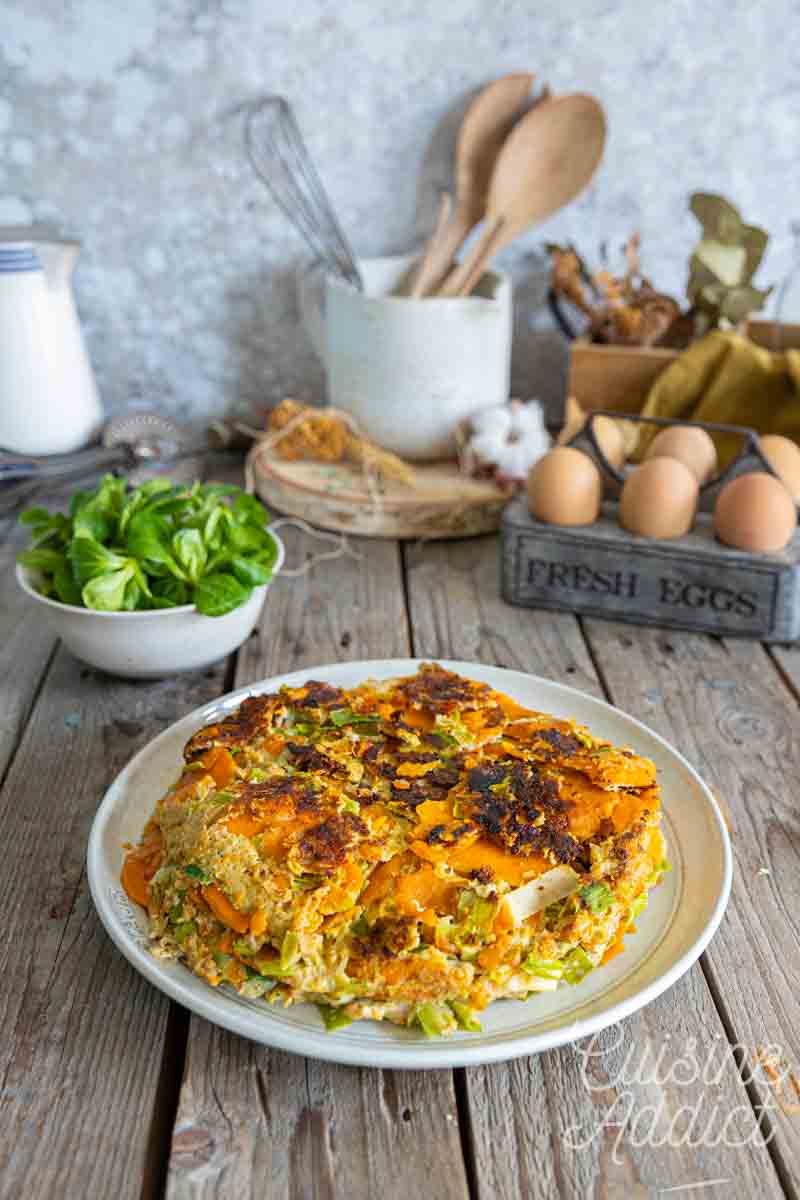 Tortillas aux poireaux et patate douce