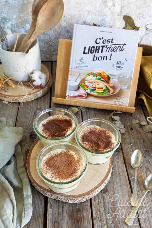 Mousse au fromage blanc façon tiramisu allégé