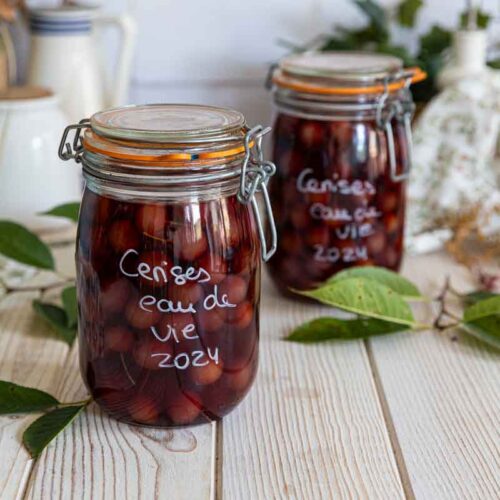 Recette de bocaux de cerises à l'eau de vie