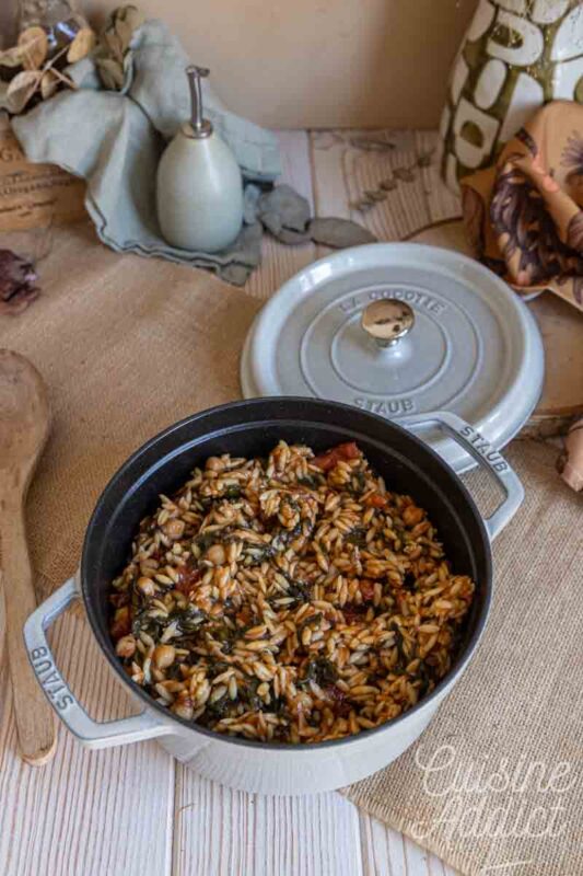 Cocotte d'orzo façon one pot