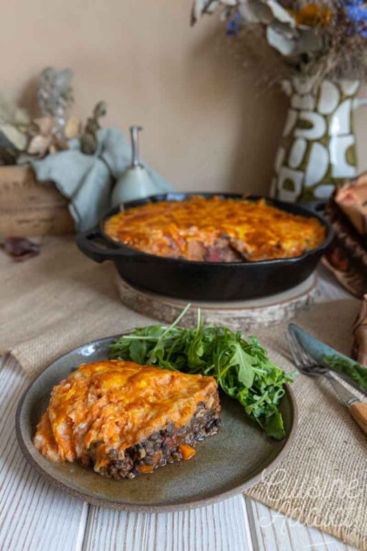 Parmentier au potimarron et lentilles