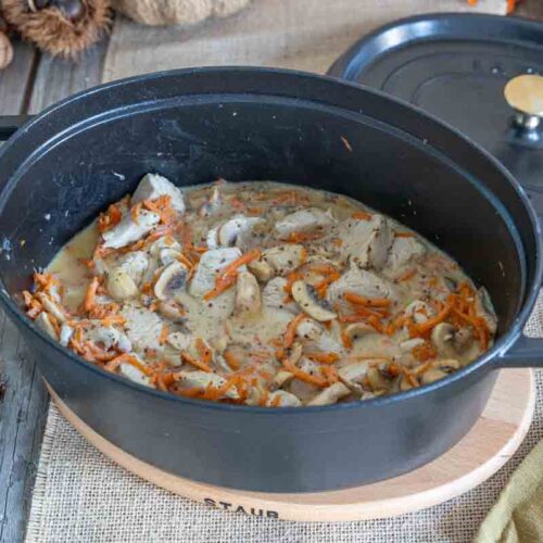 Recette de sauté de dinde en cocotte