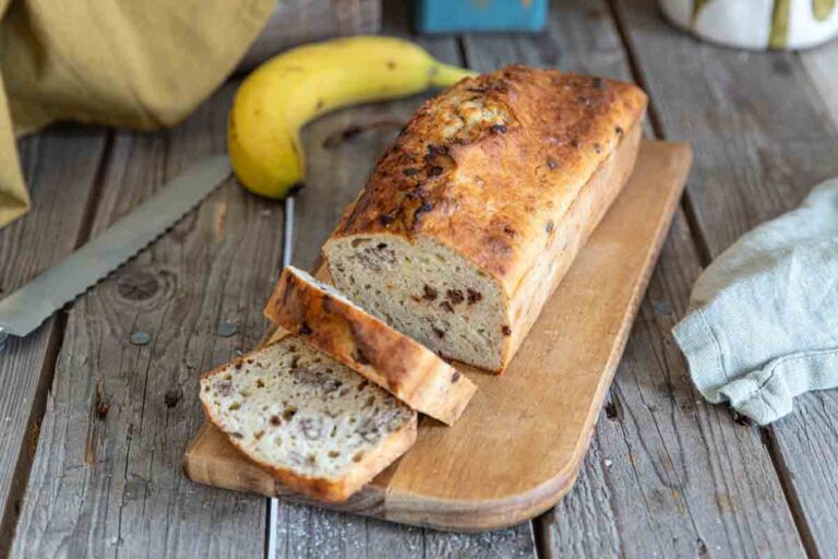 banana bread banane avoine gâteau maison sportif