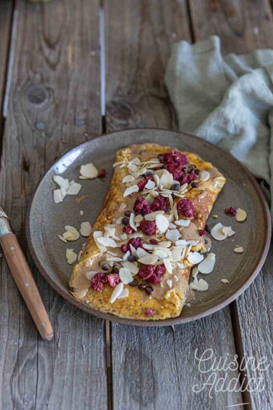 Omelette sucrée healthy
