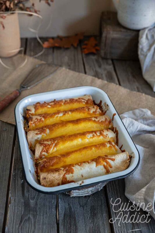 Enchiladas au boeuf et poivrons faciles