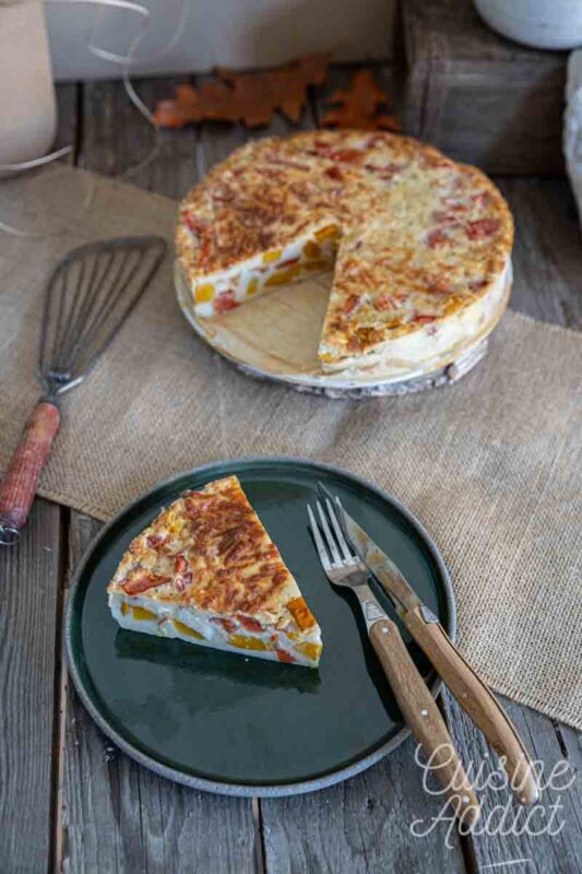 Recette de quiche sans pâte courgette tomate et fromage
