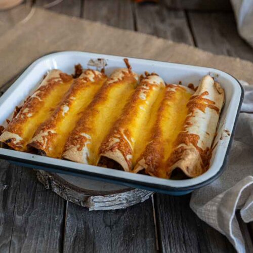 Recette enchiladas boeuf haché poivrons cheddar